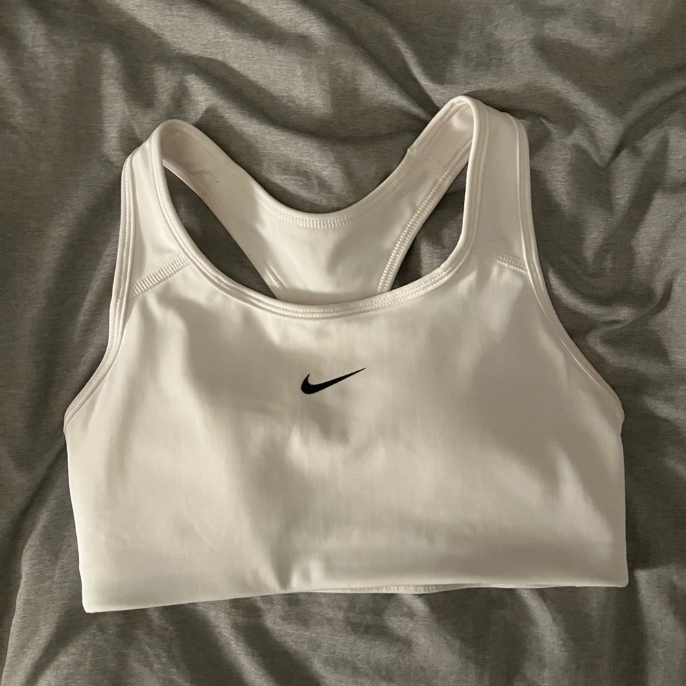 Nike White sports bra